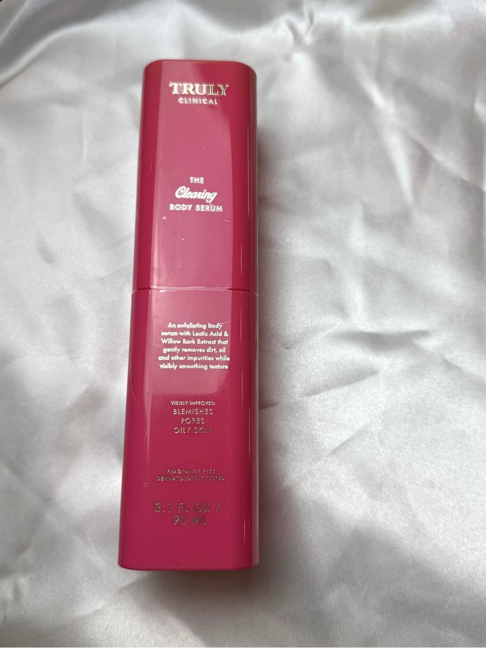 Truly Clinical The Clearing Body Serum 3.1 FL OZ 90 ml Helps Exfoliate Body Acne